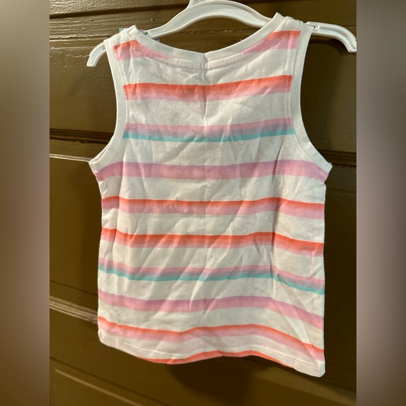 Cat & Jack Shirts & Tops | Cat & Jack Girls Stripe Tank Top Cotton - Picture 2 of 3